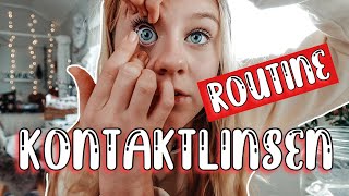 MEINE KONTAKTLINSEN ROUTINE LINSEN EINSETZEN  MaVie Noelle VLOGMAS [upl. by Nama]