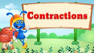 Learn How to Contract Words  Contractions for Kids  Contractions in English with the Blue Bug [upl. by Eartnoed676]