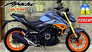 Apache 125 new model 2024 💥 Upcoming new apache rtr 125 Launch date in India Details review 🤩🤩 [upl. by Hajar318]