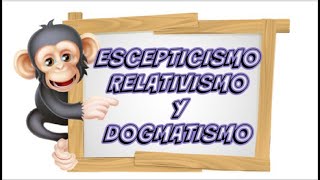 ESCEPTICISMO RELATIVISMO Y DOGMATISMO Corrientes de Conocimiento [upl. by Yrrat]