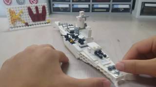 Awesome Yamato battleship LEGOKnight white [upl. by Ednyl702]