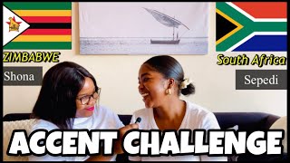 Funny Accent Challenge  South Africa Sepedi vs Zimbabwe Shona [upl. by Ginzburg]