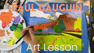 Paint a Gauguin Masterpiece  Easy [upl. by Muhan]