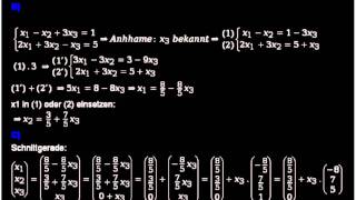 Schnittgerade zweier Ebenen in Koordinatenform [upl. by Hinkel]