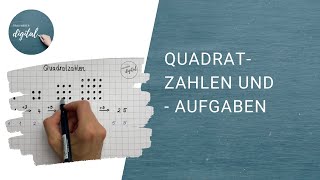 Quadratzahlen und Quadrataufgaben  dies solltest du wissen I Klasse 3 [upl. by Ellenar404]