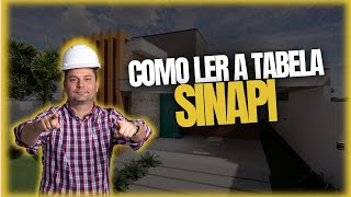 Como LER a tabela SINAPI [upl. by Cook]