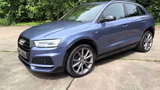 2018 18 Audi Q3 TFSI Black Edition in Flieder blue metallic [upl. by Aynnek]