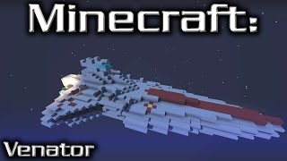 Minecraft Star Wars Star Destroyer Tutorial Venator 120th Scale [upl. by Jehial]