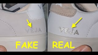 Real vs fake Veja shoes How to spot fake Veja Campo trainers [upl. by Eatnoled569]