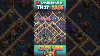 TOP 11 OP TH17 BASE LINK Town Hall17 New War Base With Link GD P 8 shortsfeed shorts short coc [upl. by Chalmers349]