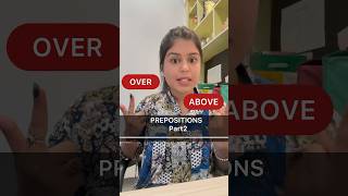 Over vs Above🤯 ENGLISH GRAMMAR spoken English  English speaking  Hindi to English english [upl. by Eerahc]