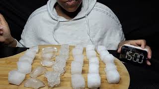 ICE CUBE CHALLENGE  30 ICE CUBES 15MINS  CREATED BY RA MRIDULA  iceeating asmr asmrice [upl. by Ramsdell]