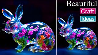 No Money Fake Glass Home Decor  DIY  Plastic Bottle Craft Ideas 😱♥️ [upl. by Kela]