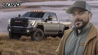 Luxe et horsroute  Le GMC Sierra 2500HD Duramax AT4X AEV 2024 [upl. by Haleemaj391]