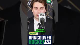 Quinn Hughes On Winning His First Norris Trophy [upl. by Wilhelmine]