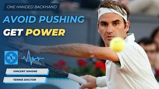 How To AVOID PUSHING A Forehand And IMMEDIATELY Hit With POWER For Mens Tennis In 5 Steps [upl. by Ymerrej]