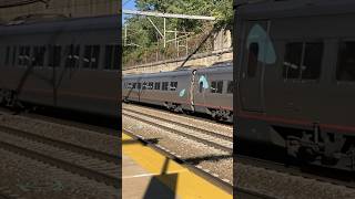 Acela with a horn salute train amtrak subscribe [upl. by Penman]