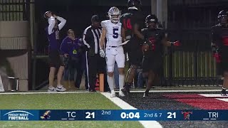 Euless Trinity goes up 2821 with 12 second left in half against Timber Creek [upl. by Cardwell319]