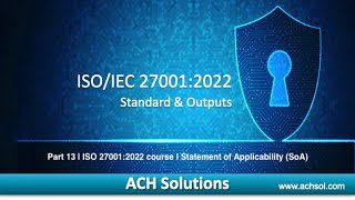 ISO 27001 2022 course  13  Statement of Applicability SoA  Template preview [upl. by Schreiber801]