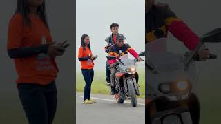 Aayi Khebdi Mujhse Panga Lene Waali 😂😂  Sumon Stunts  Ktm shorts ktm [upl. by Abdella193]