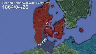 The Second Schleswig War Every Day Using Google Earth [upl. by Hollah]