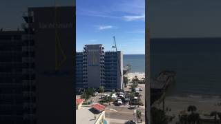 Crane Crews Work on Yachtsman South Tower Roof [upl. by Dilan]