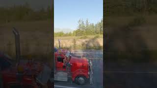 Half Evil Kenworth W900 Takes On Hwy 11 shorts shortvideo [upl. by Lower]