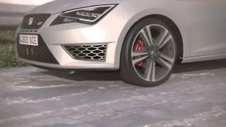 SEAT Leon CUPRA DCC Technology Dynamic Chassis Control [upl. by Adlai]