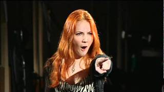 Epica ensayando  Simone Simons haciendo caras al final [upl. by Drexler]