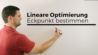 Lineare Optimierung zeichnerisch den Eckpunkt bestimmen bei Minimierungsproblem Mathehilfe [upl. by Rekrap350]