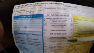 Comment remplir le constat daccident [upl. by Harlan297]