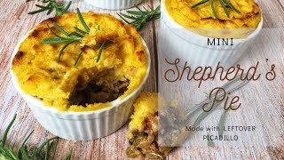 Mini SHEPHERD’s PIE made with Leftover PICADILLO [upl. by Muirhead889]