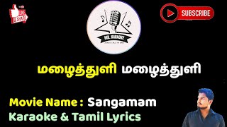 Mazhaithuli Mazhaithuli HD  Karaoke  Tamil Lyrics  Mr Karaoke [upl. by Caresa50]