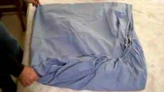 How to Fold a Fitted Sheet  The Only Video You Need Taught by a Man [upl. by Bleier348]