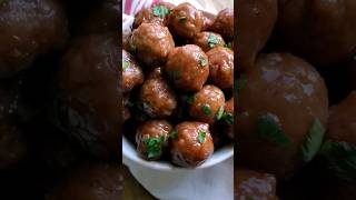 Easy Grape Jelly Meatballs Recipe shorts meatballs easyrecipe appetizer slowcookerrecipes [upl. by Ellahcim]