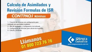 asimilado a salarios y formulas ISR [upl. by Lledrac641]