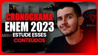 CRONOGRAMA ENEM 2023 TUDO O QUE VOCÊ PRECISA ESTUDAR [upl. by Ibbob554]