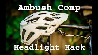 Specialized Ambush Comp Helmet 04 Headlight Hack [upl. by Tjader]