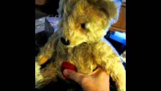 Steiff Teddy Bear quotMusic Bear quotmade from1951 to 1957 [upl. by Annelg514]