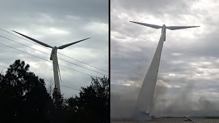 EXPLOSIVES DEMOLITION  V47 Wind Turbines [upl. by Greenwald683]