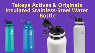 Takeya White Originals amp Actives Insulated water bottle [upl. by Reena]