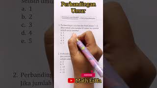 SOAL TIU CPNS PERBANDINGAN UMUR MATEMATIKA DASAR SOAL PSIKOTES MASUK KERJA YANG SERING KELUAR [upl. by Fawnia523]