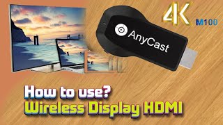 How to use AnyCast M100 4K Wireless Display HDMI dongle [upl. by Hawley]