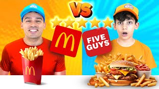 McDonald’s vs Five Guys The Ultimate Delivery Food Champion [upl. by Ehtylb]