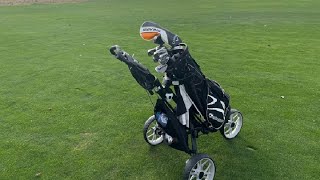 Caddytek 3 wheel Push Golf Cart Review [upl. by Strickman928]