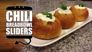 Awesome Chili Bread Bowl Sliders Recipe [upl. by Jit]