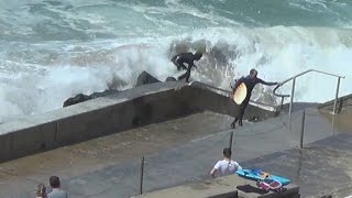 Surf accident in Biarritz  short version [upl. by Thier]