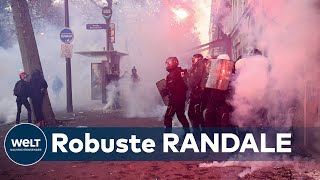 COVIDRANDALE IN PARIS Zusammenstöße bei Protesten gegen CoronaMaßnahmen [upl. by Bruckner774]