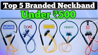 Top 5 Best Neckbands Under 500 ⚡️Best Neckband Under 500 in 2024🔥 Dealhuntindia [upl. by Baskett]