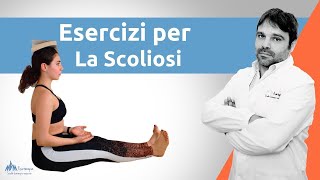 Esercizi per la scoliosi  Se li esegui dirai addio al mal di Schiena [upl. by Allerim]